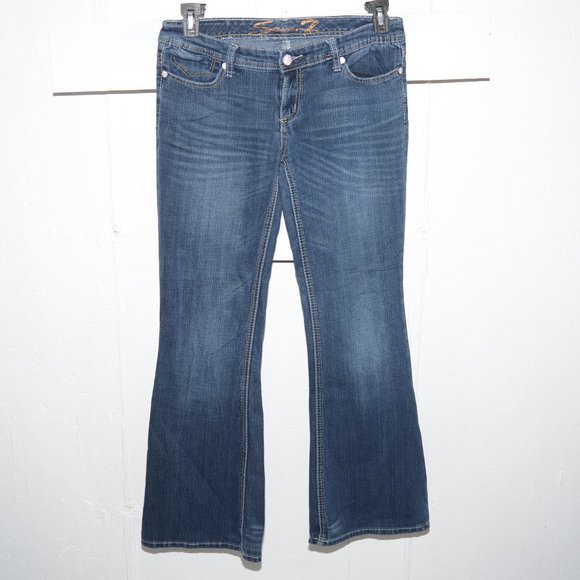 Seven flare womens jeans size 31 R 7687 - Picture 2 of 4